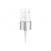 20-410 Silver Brushed Aluminum-White Treatment Pump w/ 130 mcl Output & 5 1/4 in. Diptube