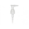 20-410 White Plastic Lotion-Soap Pump w/ Locking Ring, .5 cc Output & 6 in. Dip Tube