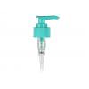 24-410 Aqua Ribbed PP Plastic Lotion-Soap Pump w/ 2 cc Output, Lock-Down Head & 7 1/8 in diptube (Surplus)