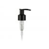 24-410 Black Plastic Smooth Lotion-Soap Pump w/ 1.2cc Output, Lock-Up Head & 6 9/16 in. diptube (Stock Item)