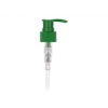 24-410 Green Plastic Ribbed Lotion-Soap Pump w/ Lock-Down Head, 6 1/4 in Dip Tube & 2 cc Output