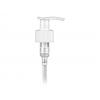 24-410 White Ribbed Plastic Lotion-Soap Pump w/ Lock-Up Head, 8 3/4 in. Dip Tube & 1.2 cc Output