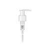 24-410 White Smooth Plastic Lotion-Soap Pump w/ Lock-Up Head, 8 3/4 in. diptube & 1.2 cc Output