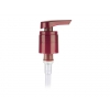 24-415 Red Translucent Plastic Lotion Pump w/ Lock-Down Head, 2 cc Output & 6 9/16in. dip tube