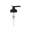 28-400 Black Ribbed PP Plastic Lock-Down Lotion-Soap Pump-2 cc OP-6 1/2 in. DT