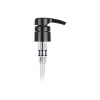 28-410 Black Plastic Lotion Pump with Lock Down Shower Proof Head, 4 cc Output & 9 7/32 in. Dip Tube