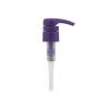 28-410 Purple Smooth PP Plastic Lotion-Soap Pump-LD Shower Proof Head-4 cc OP-9 1/8 in. DT
