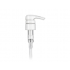 28-410 White Plastic Lotion Pump with Lock Down Shower Proof Head, 4 cc Output & 9 7/32 in. Dip Tube