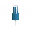 22-415 Blue Matellic Ribbed Fine Mist PP Plastic Pump Sprayer w/ 7 1/4 in. Diptube & Clear PP Hood