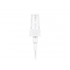 24-410 White Ribbed Plastic Regular Mist Sprayer w/ .7ml & 7 5/8 in diptube by JET