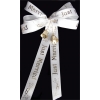 Wedding Ribbon in 25 yd. spool of 5/8 in. wide white ribbon with Just Married