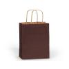 Brown Chocolate Medium (Cub) Paper Kraft Gift Bag (8 in. x 4.75 in. x 10 in.) 100% Recycled