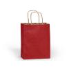 Red Medium (Cub) Paper Kraft Gift Bag (8 in. x 4.75 in. x 10 in.) 100% Recycled