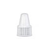 18-410 White Ribbed Non Dispensing Dropper Tip Style PP Plastic Cap VOLUME DISCOUNTS (Surplus) 18-410 White Ribbed Non Dispensing Dropper Tip Style PP Plastic Cap VOLUME DISCOUNTS (Surplus)