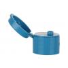 20-410 Blue Smooth PP Plastic Snap Top Dispensing Bottle Cap-.130 in. Orifice