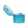 20-410 Blue Turquoise Translucent Smooth Snap Top Dispensing Bottle Cap-.120 in. Orifice