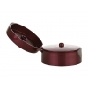 22-400 Burgundy Pearl Translucent Dispensing Flip Top Bottle Cap w/ .187 in. Orifice & 2 in. Diameter (Surplus)