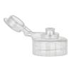 28-400 Natural Ribbed Dispensing Snap Top PP Plastic Bottle Cap-Captive Hinge-.120 in. Orif (Berry)