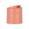 28-410 Peach Smooth Disc-Top Dispensing PP Plastic Bottle Cap-.322 in. Orifice