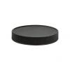 70-400 Black Flat Ribed PP Plastic Continuous Thread Jar Cap-F-217 Liner (MRP)