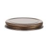 70-400 Copper Flat Ribbed Neck Metal Continuous Thread Jar Cap-Plastisol Liner