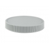 70-400 Gray Flat Ribbed Non Dispensing Liner-less Plastic Jar Cap w/ Stacking Ring & Matte Top 50% OFF