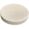 70-400 White Flat Ribed PP Non Dispensing Jar Cap-PE Liner-Matte Top