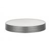 89-400 Silver Smooth CT Flat PP Plastic Jar Cap-Foam Liner