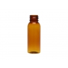 1 oz. Amber 20-410 Round Bullet PET (BPA Free) Translucent Plastic Bottle (Stock Item)