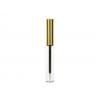 .20 oz. (6 ml) Clear 12MM Round PET Plastic Lip Gloss Bottle w/ Gold Cap-2 3/16 in. Black Stem 50% OFF