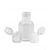 .33 oz. (1/3 oz) (10 cc) Natural 15-415 Boston Round Semi-Opaque LDPE Plastic Squeezable Bottle-Flip Top Dispensing Cap