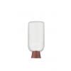 2 oz. Natural HDPE Semi-Opaque Tottle HDPE 22-400 Squeezable Plastic Bottle-Copper Disc Cap