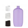 15oz. Purple HDPE 28-410 Opaque Squeezable Oval Plastic Bottle-Dispensing Cap