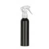 3.33 oz. Black Bullet Round (100 ML) 24-410 HDPE Opaque Plastic Bottle w/ Natural Mini Trigger-Surplus