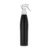 8 oz. Black Tapered Bullet Round 24-410 HDPE Opaque Plastic Bottle-Mini Trigger