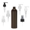 10 oz. Brown Dark 24-410 HDPE Bullet Round Opaque Plastic Bottle-FM Sprayer or Pump