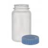 10 oz. Natural (300 CC) 53-400 HDPE Round Packer Semi-Opaque Plastic Jar-CRC Cap