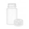 2 oz. White Round (60 cc) 33-400 HDPE Round Plastic Packer Bottle-CRC Continuous Thread Cap (Berry)