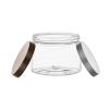 12 oz. Clear PET 89-400 Plastic (BPA Free) Single Wall Jar w/ Colored Lids